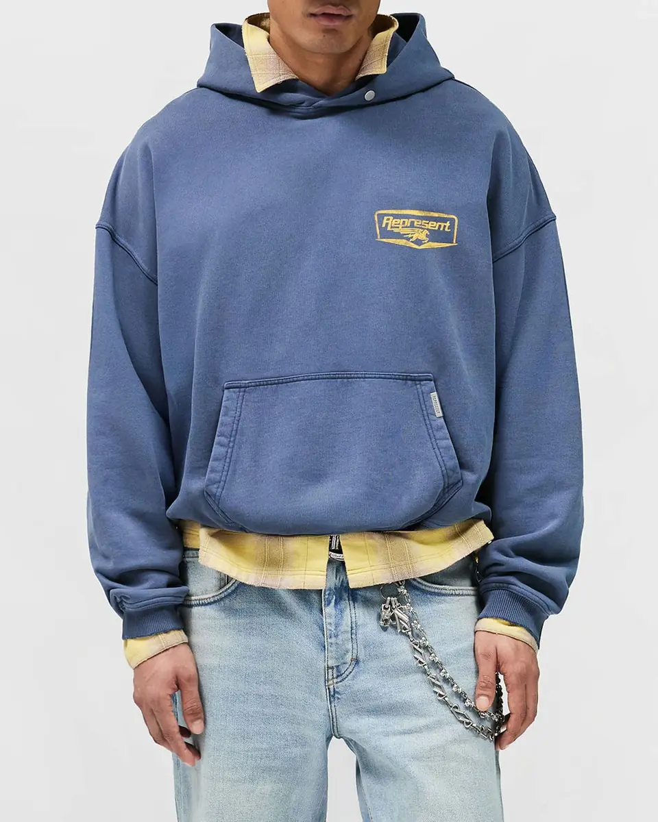 Represent Men's Nothing Faster Oversized Cotton Hoodie | Thumbnail 4 Represent Men's Nothing Faster Oversized Cotton Hoodie | Thumbnail 4