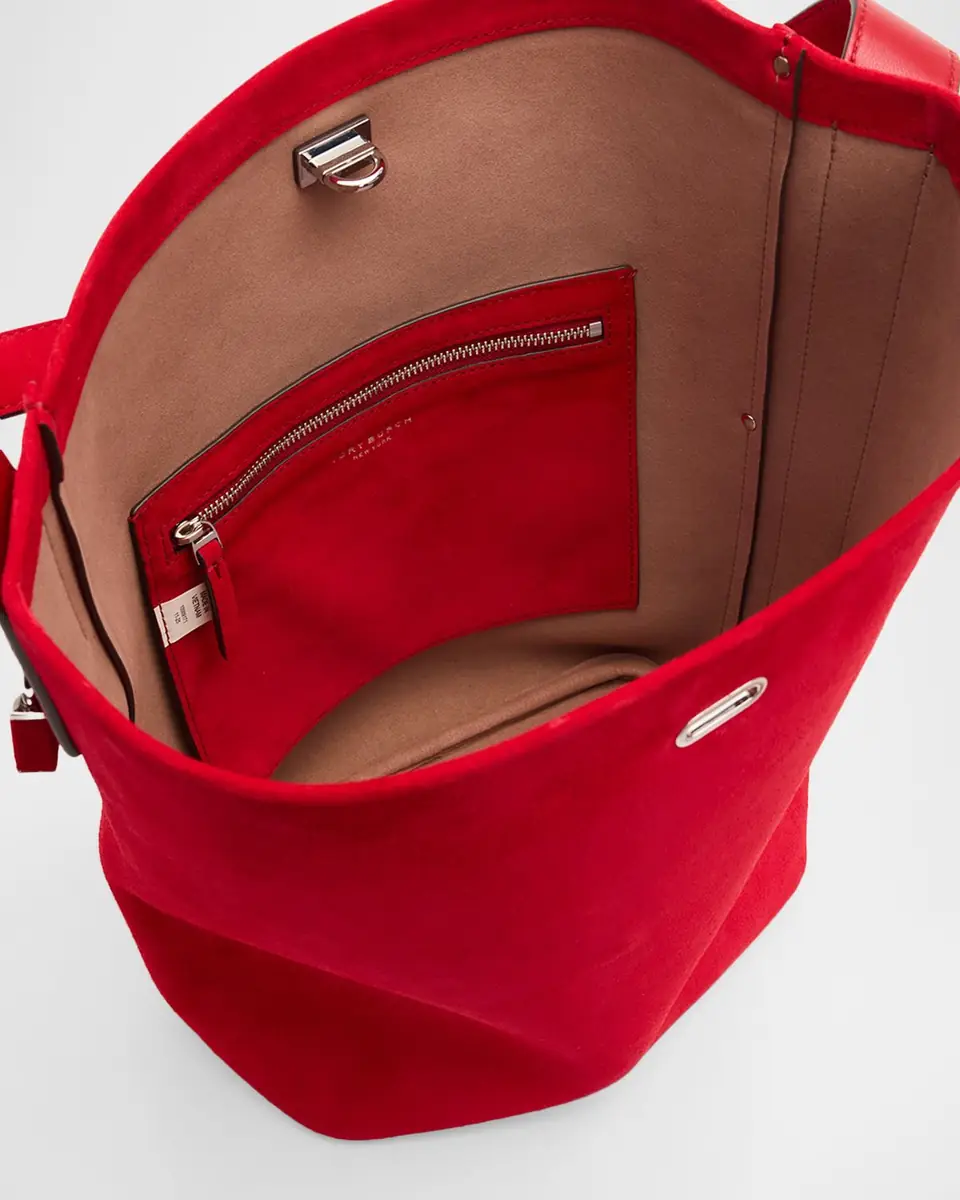Tory Burch Slim Suede Bucket Bag | Thumbnail 4 Tory Burch Slim Suede Bucket Bag | Thumbnail 4