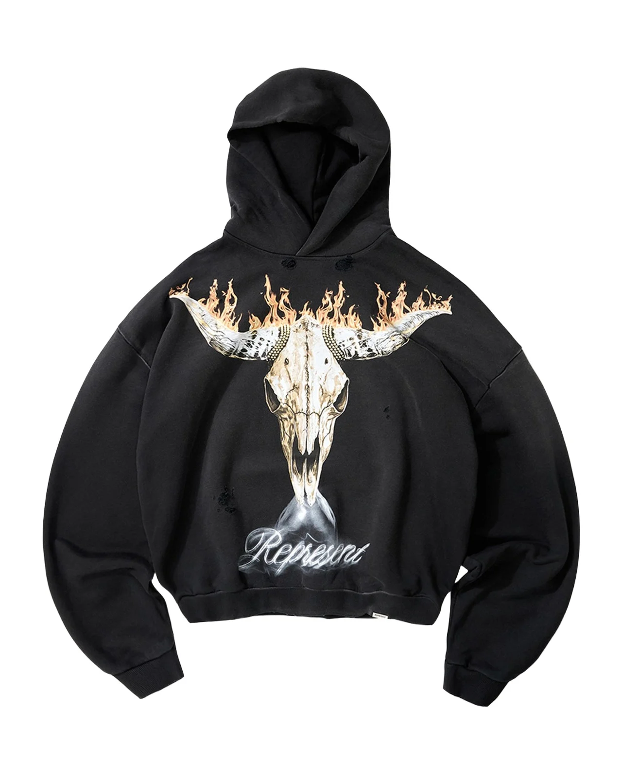 Represent Men's British Cowboys Distressed Hoodie