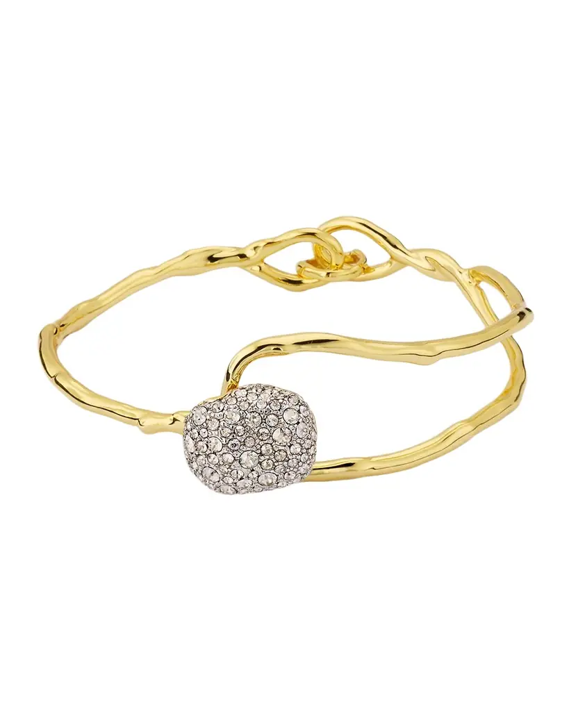 Alexis Bittar Solanales Crystal Pebble Clasp Bracelet | Image 1 Alexis Bittar Solanales Crystal Pebble Clasp Bracelet | Image 1