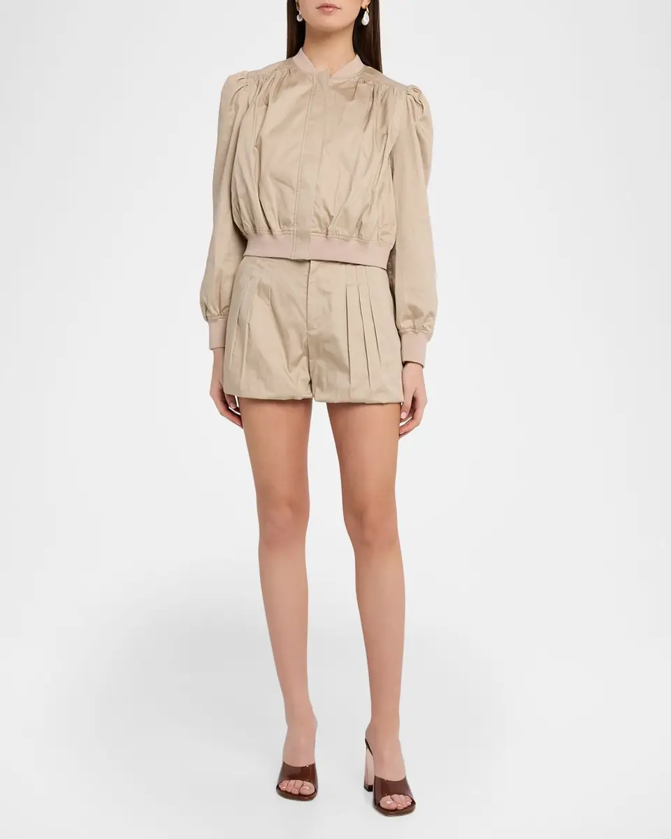 Generation Love Oria Cotton Sateen Bubble Shorts | Thumbnail 2 Generation Love Oria Cotton Sateen Bubble Shorts | Thumbnail 2