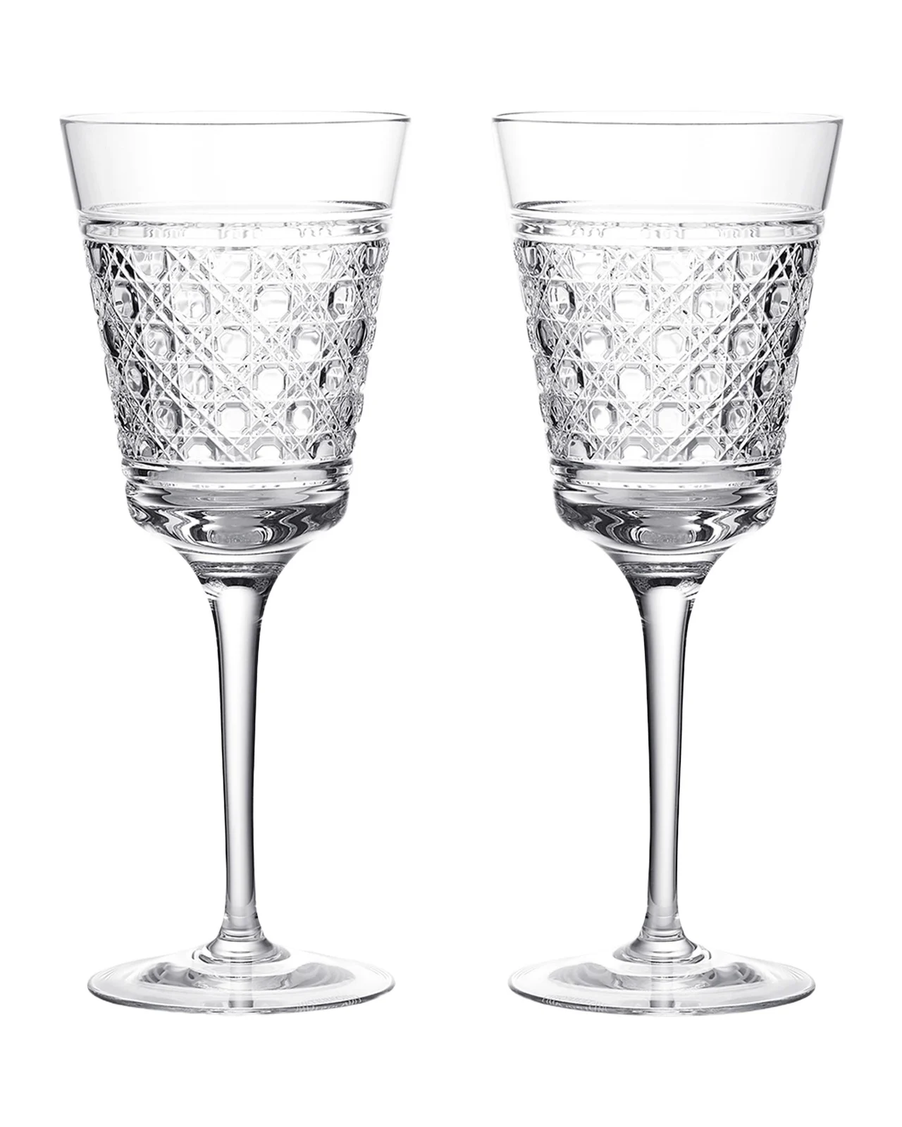 Waterford Crystal Opulence 11 oz. Crystal White Wine Glasses, Set of 2