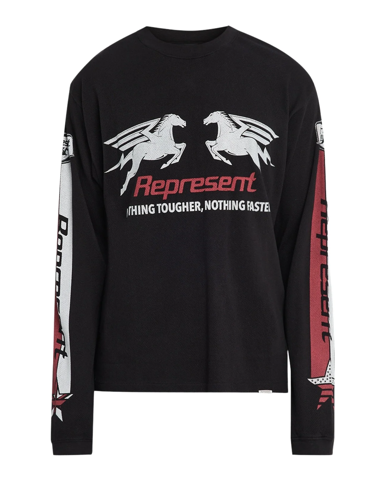 Men's Mesh Pegasus Cotton Long-Sleeve T-Shirt