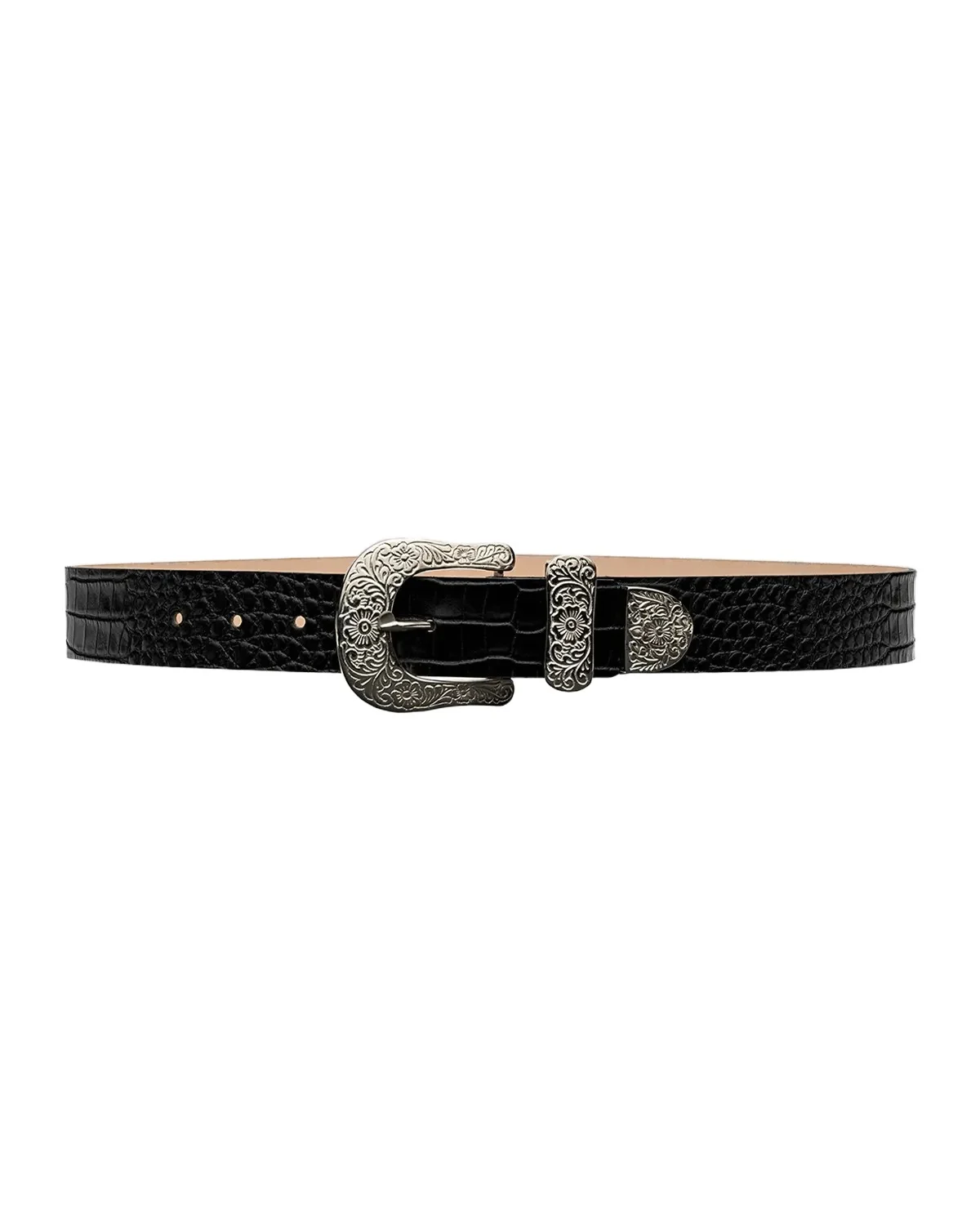 x Streets Ahead Otera Wide Croc-Embossed Leather Belt x Streets Ahead Otera Wide Croc-Embossed Leather Belt