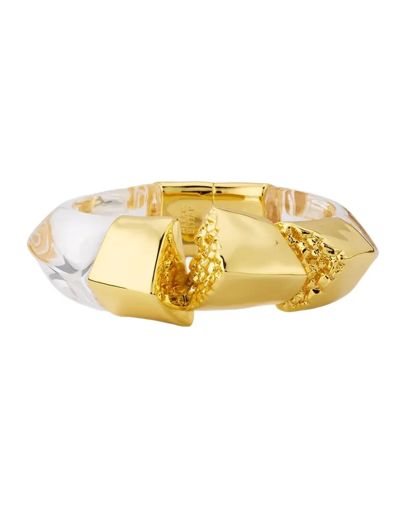 Alexis Bittar Lucite Brutalist Hinge Bracelet | Image 1 Alexis Bittar Lucite Brutalist Hinge Bracelet | Image 1