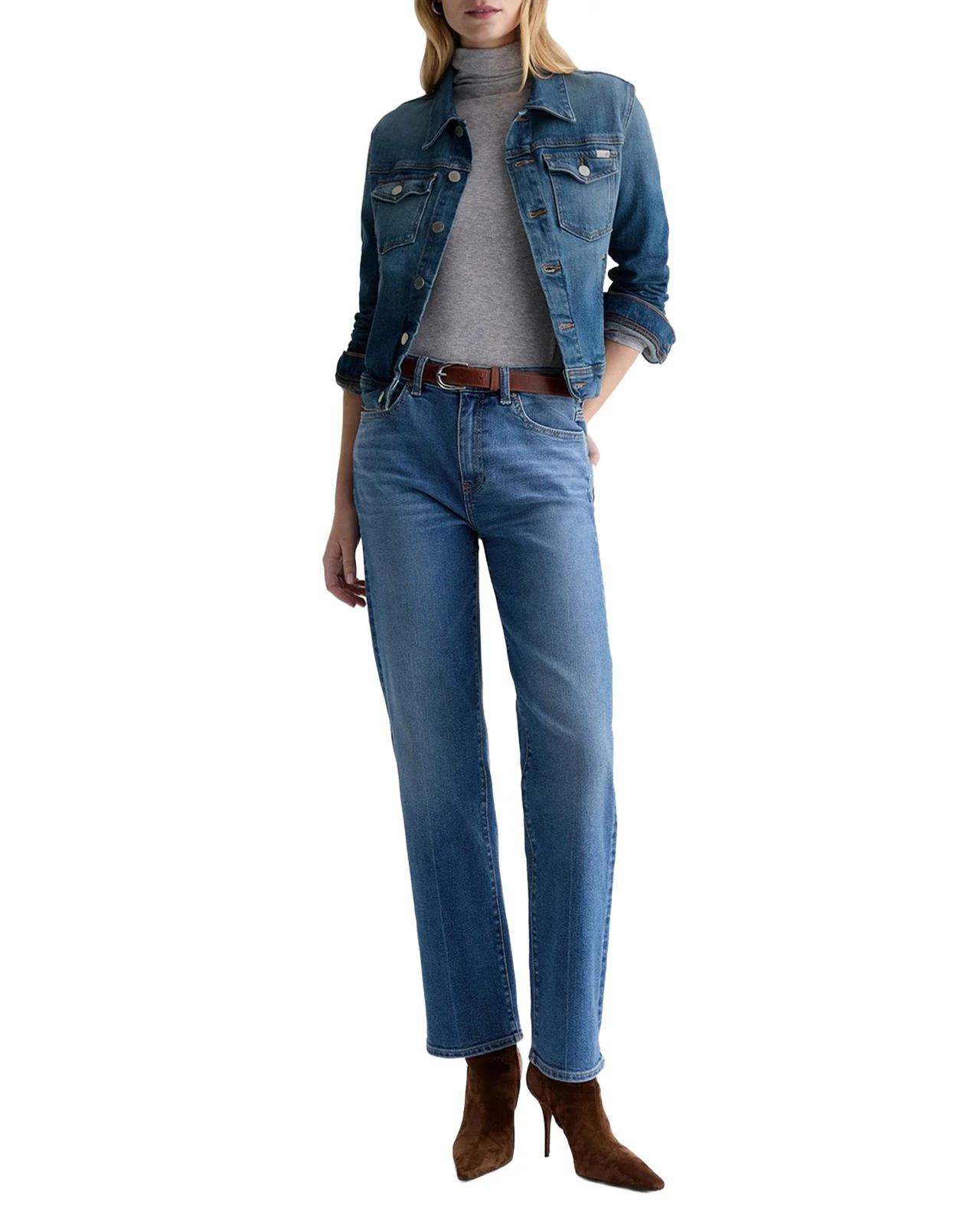 Sandra Low-Rise Slim Straight Jeans Sandra Low-Rise Slim Straight Jeans