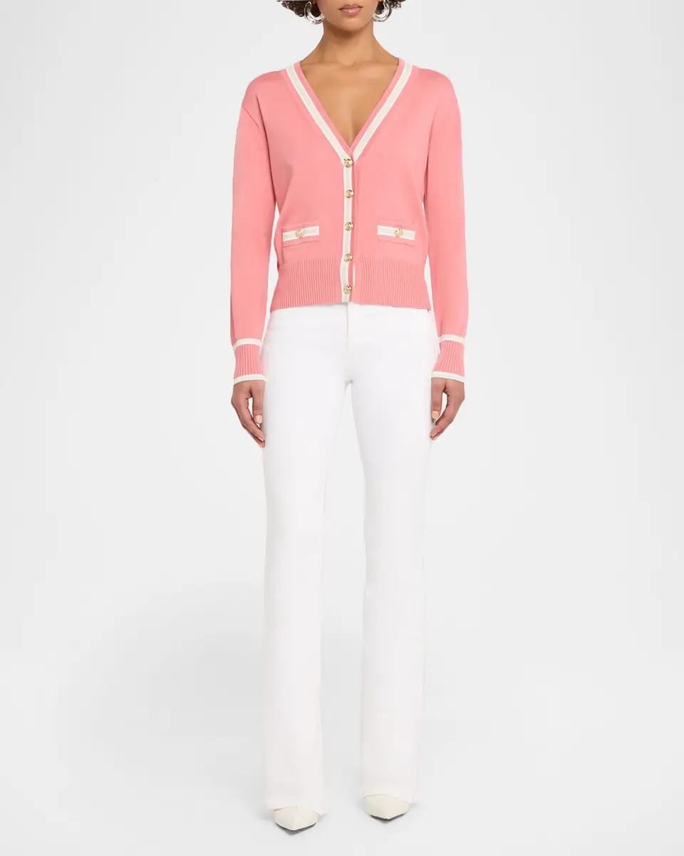 Elie Tahari Kiva V-Neck Cardigan | Thumbnail 2 Elie Tahari Kiva V-Neck Cardigan | Thumbnail 2
