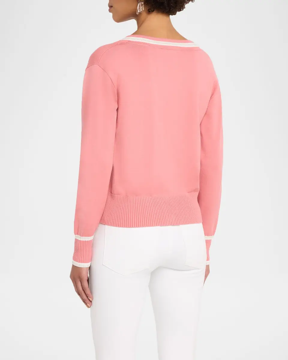 Elie Tahari Kiva V-Neck Cardigan | Thumbnail 3 Elie Tahari Kiva V-Neck Cardigan | Thumbnail 3