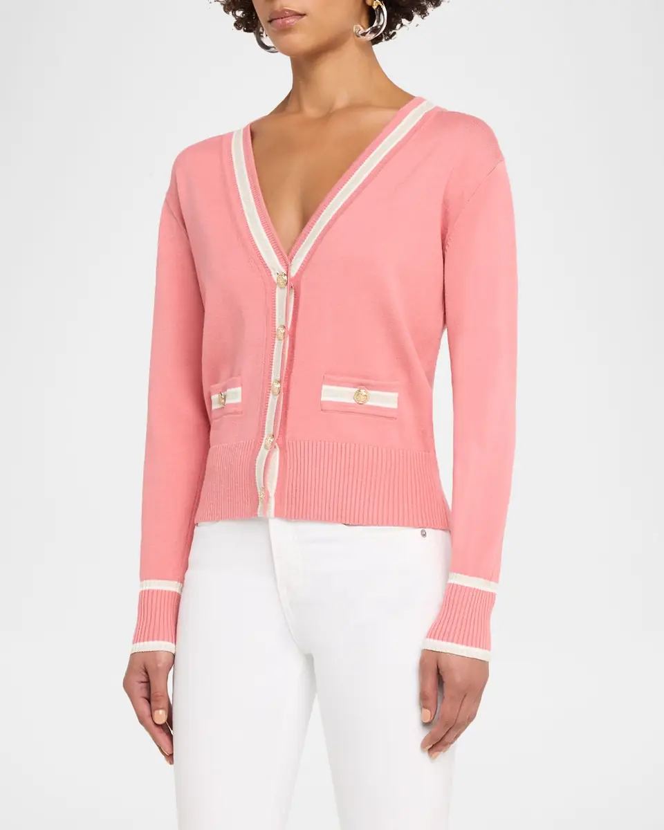 Elie Tahari Kiva V-Neck Cardigan | Thumbnail 4 Elie Tahari Kiva V-Neck Cardigan | Thumbnail 4