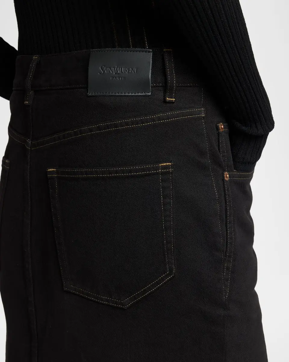 Saint Laurent Baggy Denim Pencil Skirt | Thumbnail 5 Saint Laurent Baggy Denim Pencil Skirt | Thumbnail 5