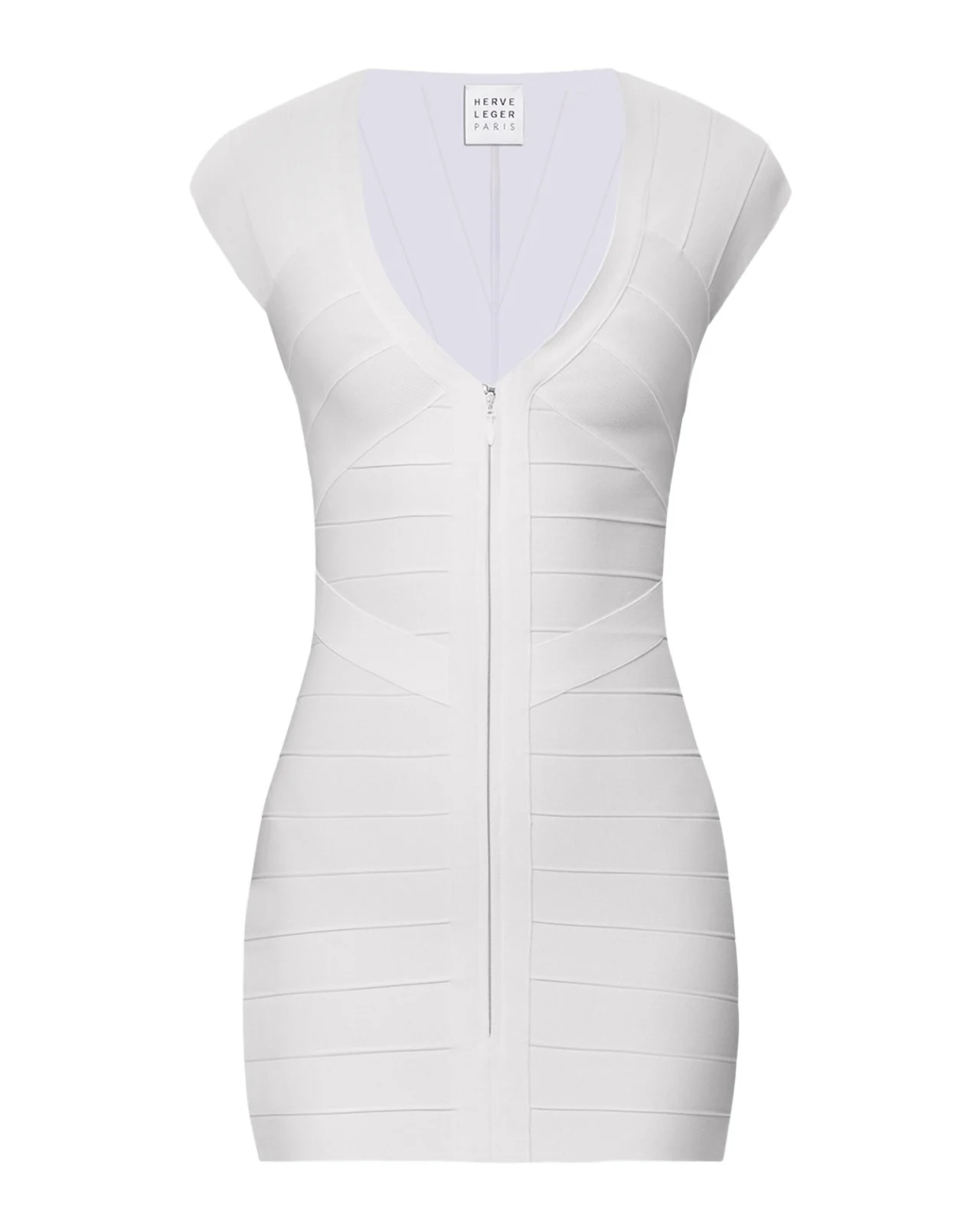 Champagne V-Neck Bandage Minidress Champagne V-Neck Bandage Minidress