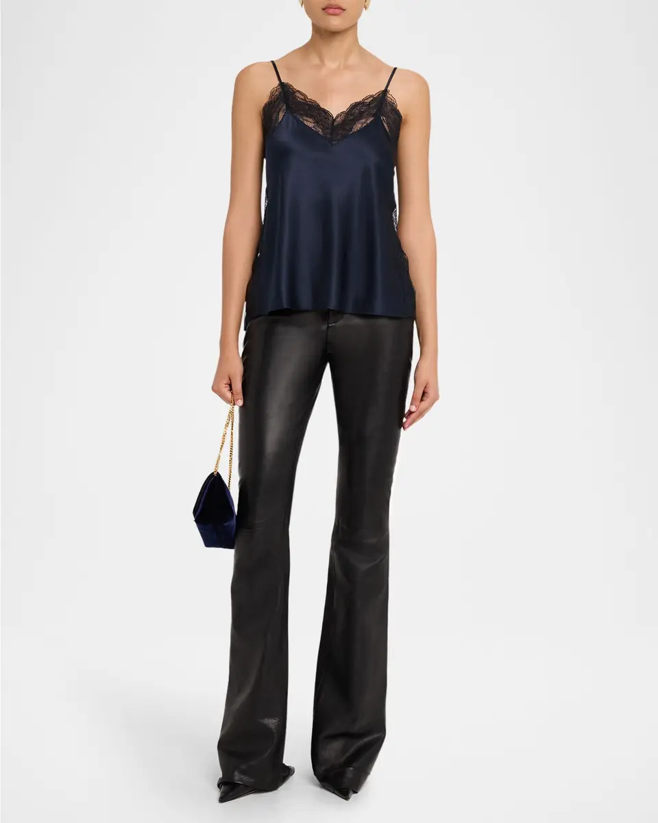 Veronica Beard Johana Silk Lace-Trim Cami | Thumbnail 2 Veronica Beard Johana Silk Lace-Trim Cami | Thumbnail 2