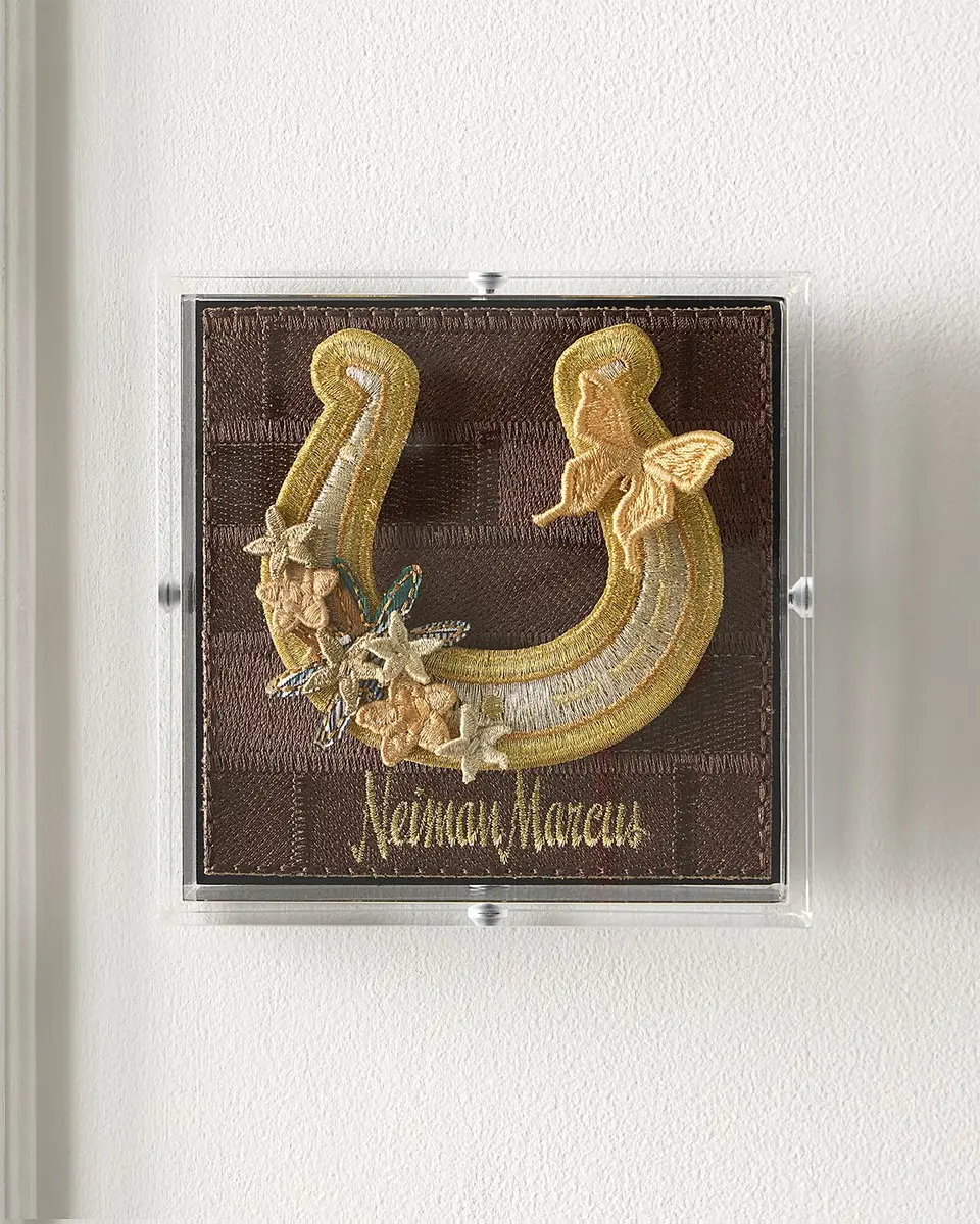 Stephen Wilson Studio "Horseshoe Luck" Petite Embroidered Art | Thumbnail 3 Stephen Wilson Studio "Horseshoe Luck" Petite Embroidered Art | Thumbnail 3