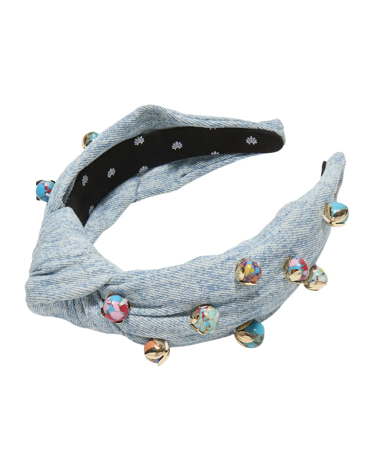 Knotted Denim Terrazzo Headband Knotted Denim Terrazzo Headband