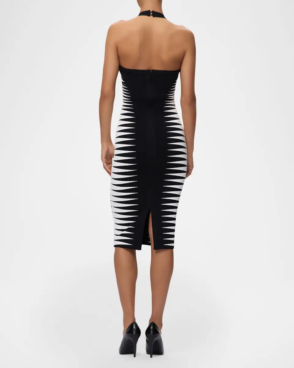 Hervé Léger The Amaris Geometric Bandage Midi Dress | Thumbnail 3