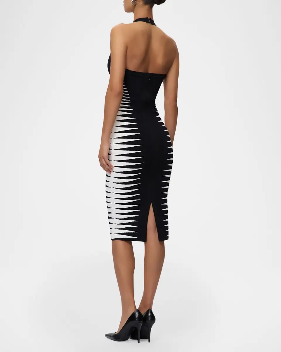 Hervé Léger The Amaris Geometric Bandage Midi Dress | Thumbnail 6