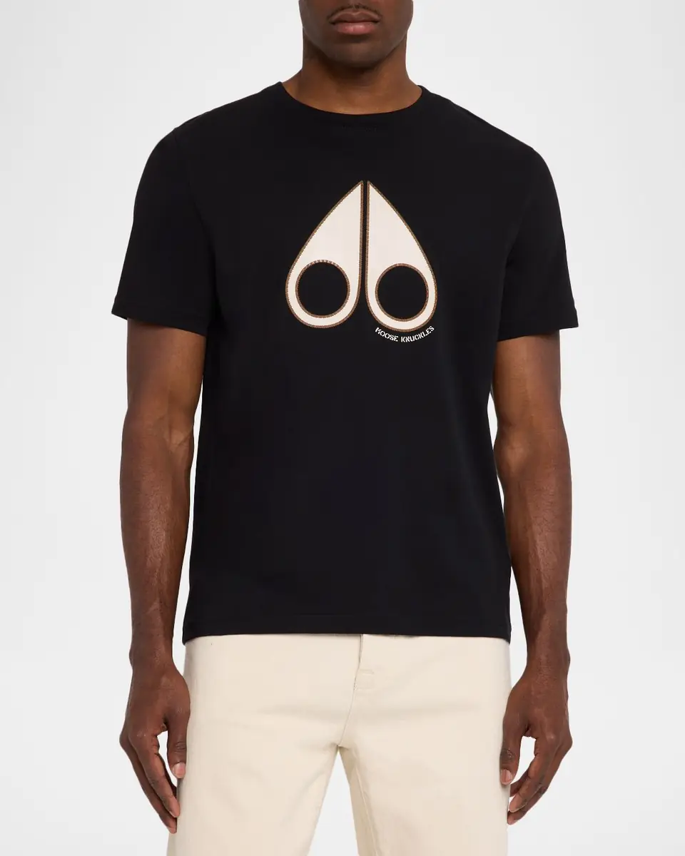 Moose Knuckles Men's Tandem Cotton Logo T-Shirt | Thumbnail 4 Moose Knuckles Men's Tandem Cotton Logo T-Shirt | Thumbnail 4