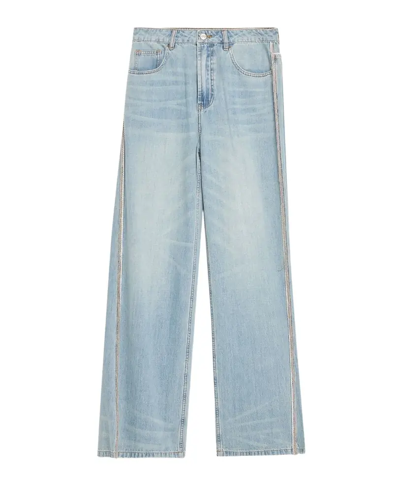 JBQ Palmer Fringe Wide-Leg Jeans | Image 1 JBQ Palmer Fringe Wide-Leg Jeans | Image 1
