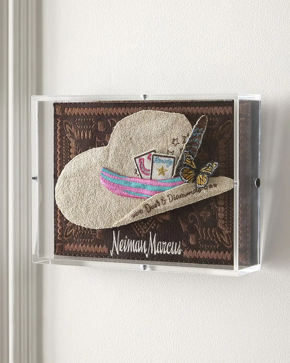 Stephen Wilson Studio "The Western Hat" Petite Embroidered Art | Thumbnail 4 Stephen Wilson Studio "The Western Hat" Petite Embroidered Art | Thumbnail 4