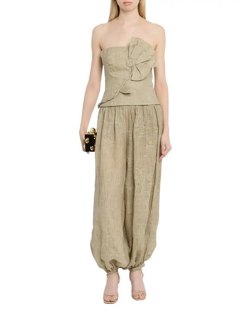 JBQ Roman Embroidered Balloon Pants | Image 1 JBQ Roman Embroidered Balloon Pants | Image 1