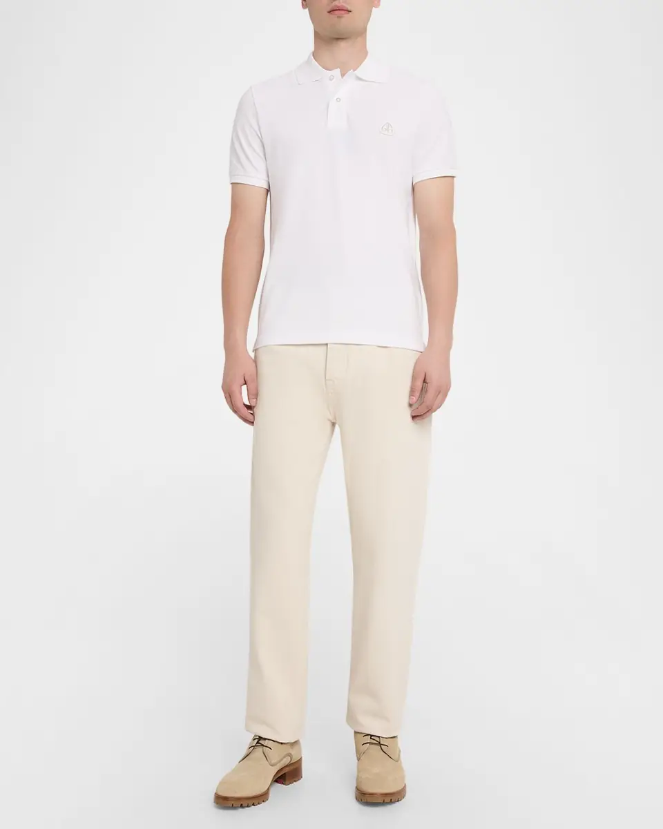 Moose Knuckles Men's Everett Cotton Pique Polo Shirt | Thumbnail 2