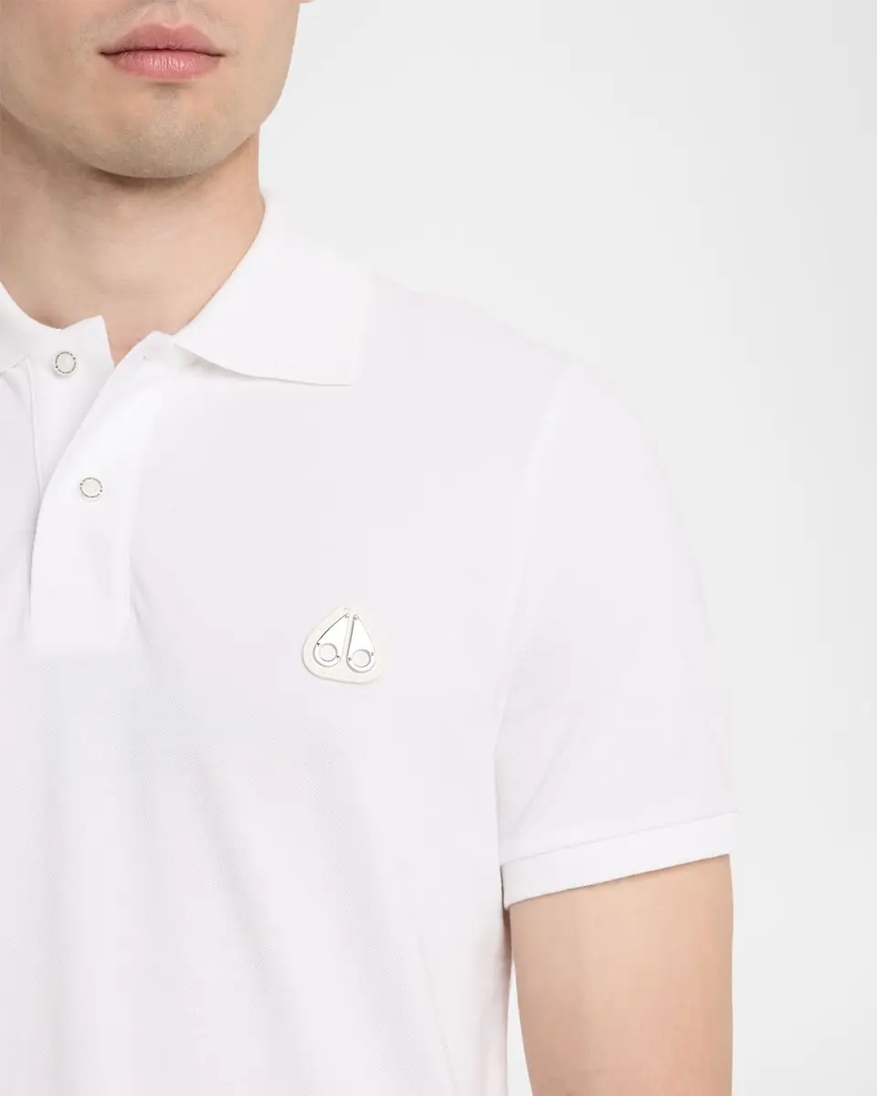 Moose Knuckles Men's Everett Cotton Pique Polo Shirt | Thumbnail 5