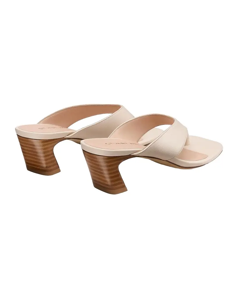 Stuart Weitzman 50mm Stassi Leather Thong Sandals | Image 1 Stuart Weitzman 50mm Stassi Leather Thong Sandals | Image 1