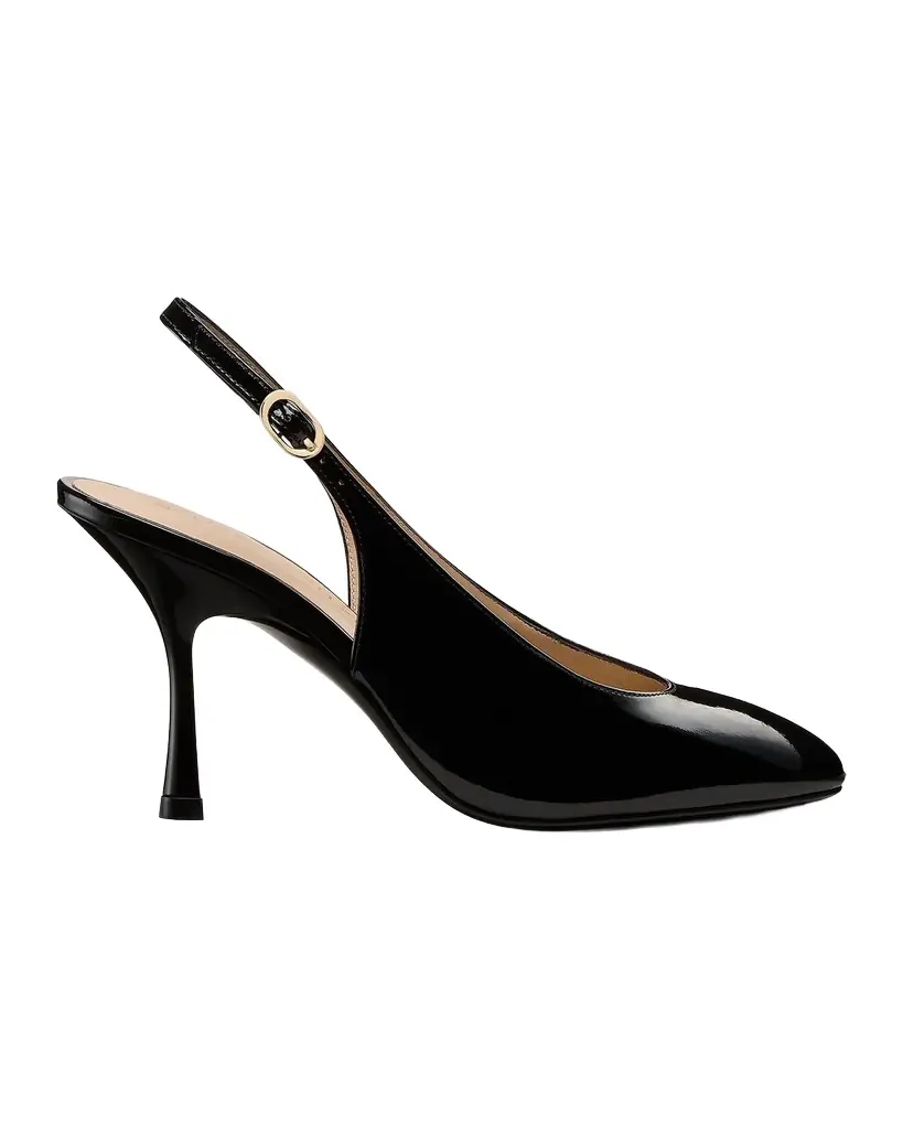 Stuart Weitzman 85mm Madison Patent Leather Slingback Pumps | Image 1 Stuart Weitzman 85mm Madison Patent Leather Slingback Pumps | Image 1