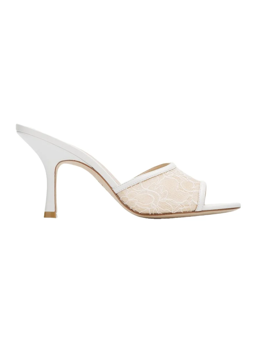Bareitall 85mm Lace Slide Sandals Bareitall 85mm Lace Slide Sandals