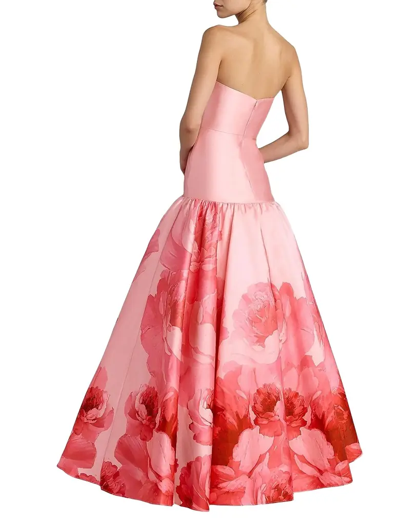 Mac Duggal Floral Mikado Strapless Gown | Image 1 Mac Duggal Floral Mikado Strapless Gown | Image 1