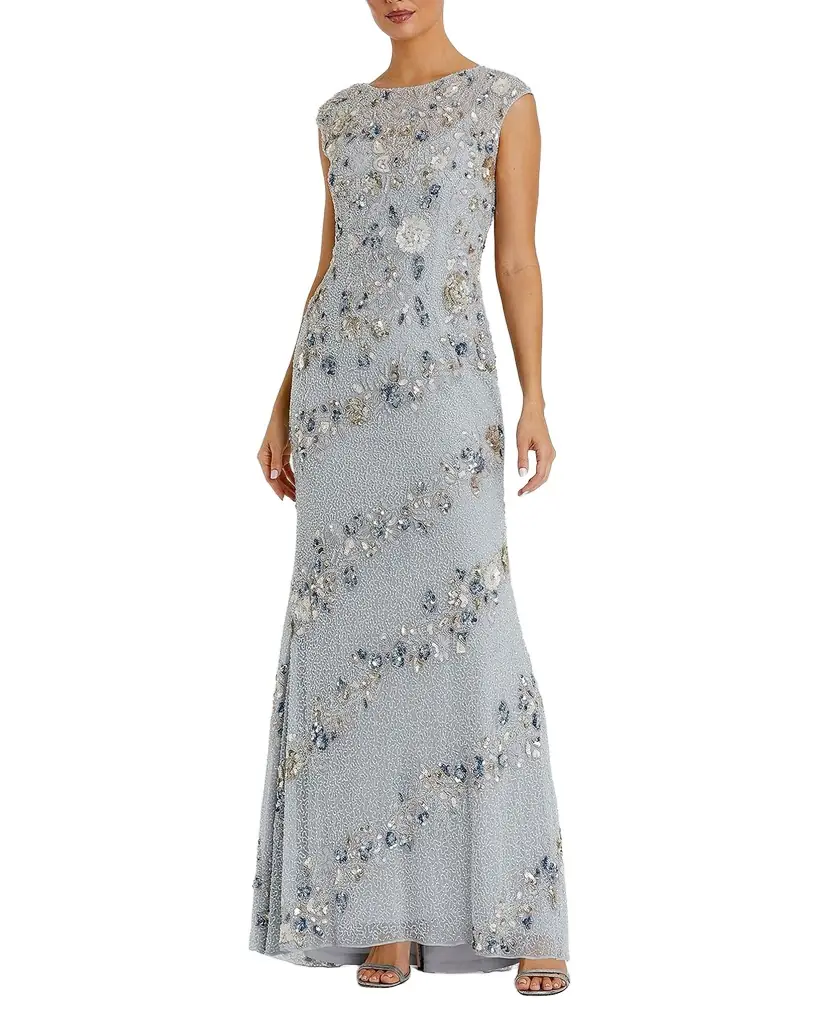 Mac Duggal Beaded Trumpet Gown | Image 1 Mac Duggal Beaded Trumpet Gown | Image 1