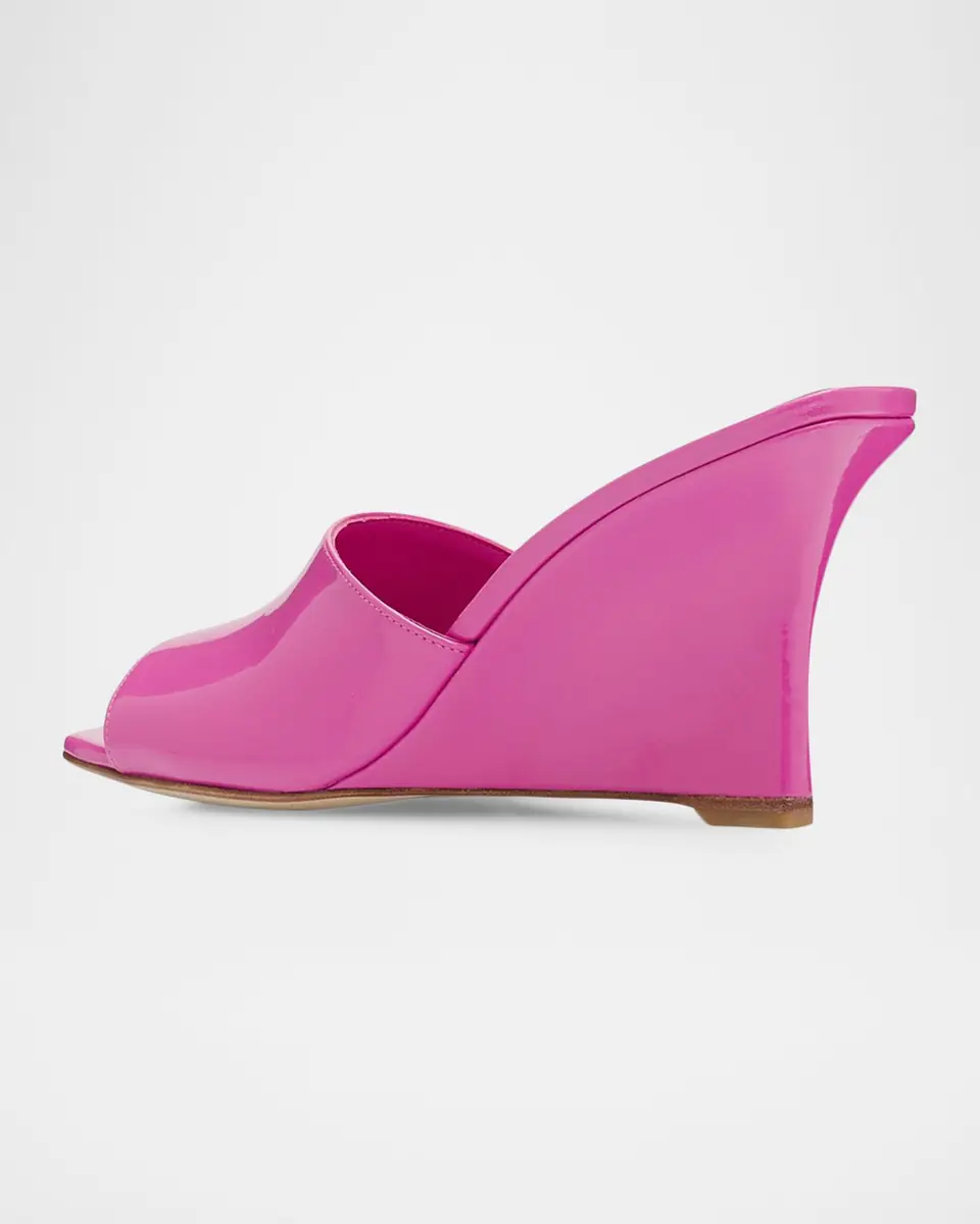 Stuart Weitzman 85mm Vinnie Patent Leather Wedge Mules | Thumbnail 11 Stuart Weitzman 85mm Vinnie Patent Leather Wedge Mules | Thumbnail 11