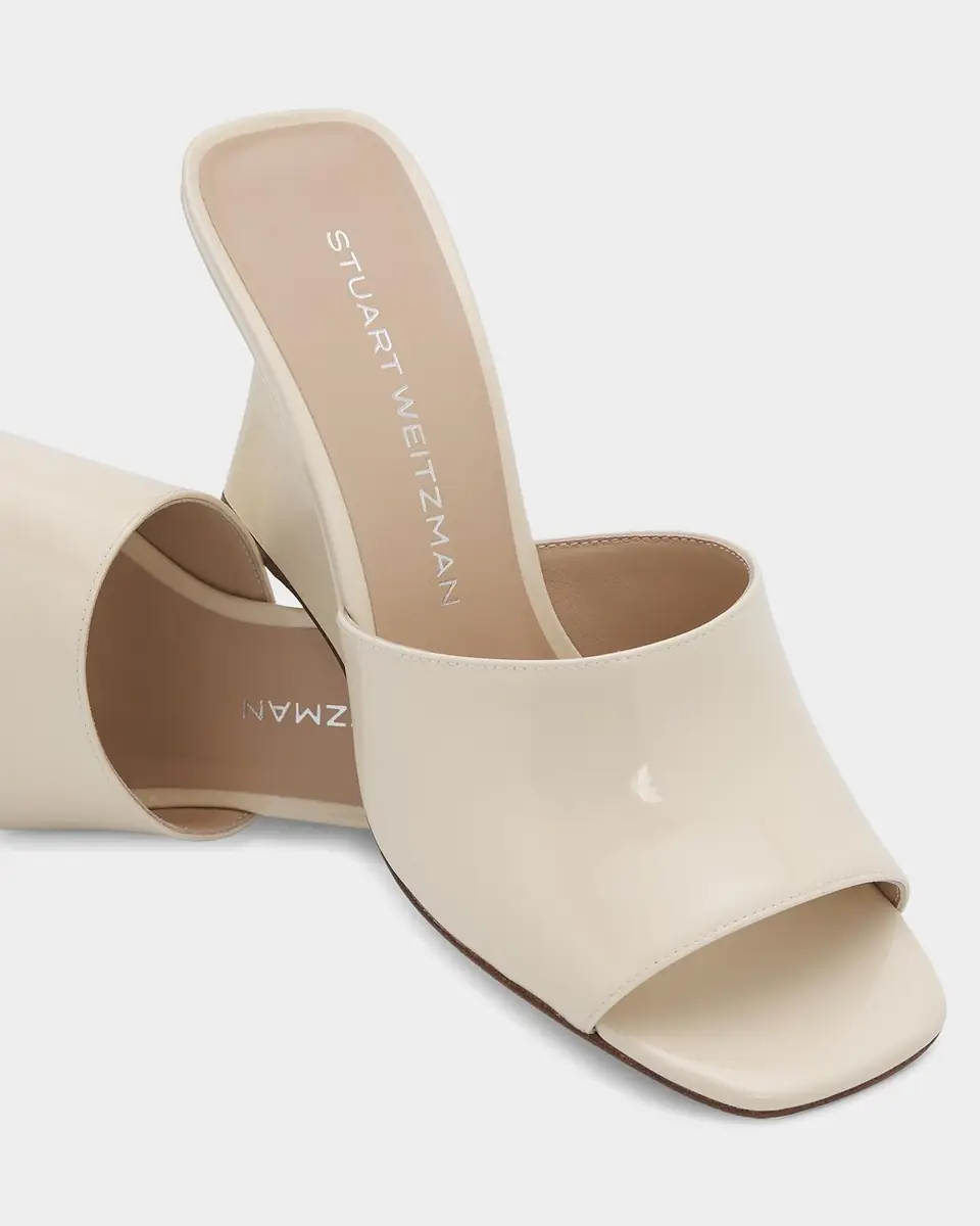 Stuart Weitzman 85mm Vinnie Patent Leather Wedge Mules | Thumbnail 8 Stuart Weitzman 85mm Vinnie Patent Leather Wedge Mules | Thumbnail 8