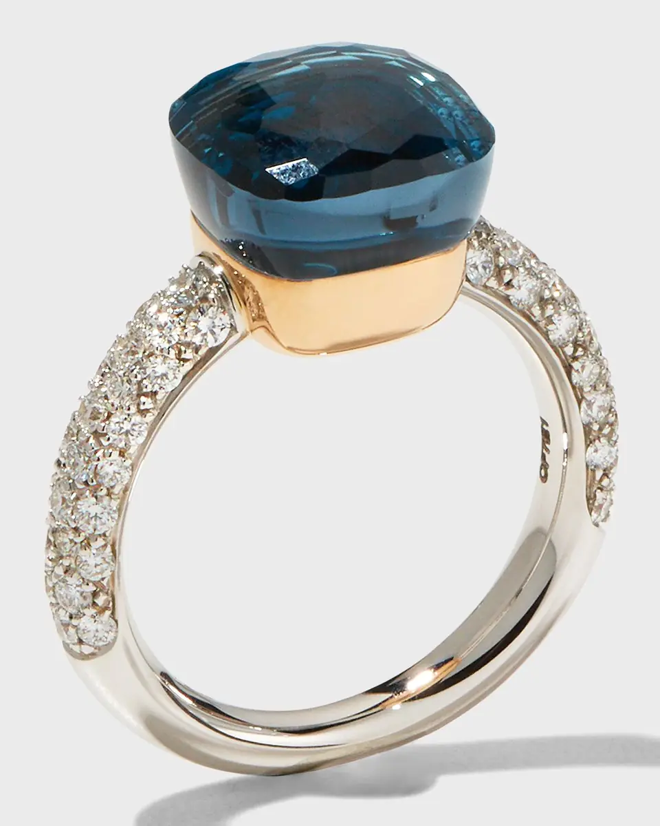 Pomellato Nudo 18K Rose Gold Gemstone and Diamond Ring | Thumbnail 3 Pomellato Nudo 18K Rose Gold Gemstone and Diamond Ring | Thumbnail 3