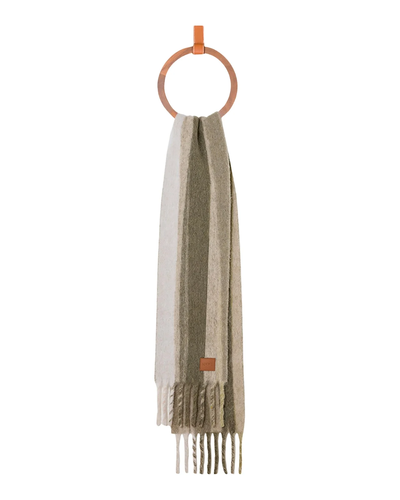 Alpaca Wool-Blend Jacquard Stripe Scarf Alpaca Wool-Blend Jacquard Stripe Scarf