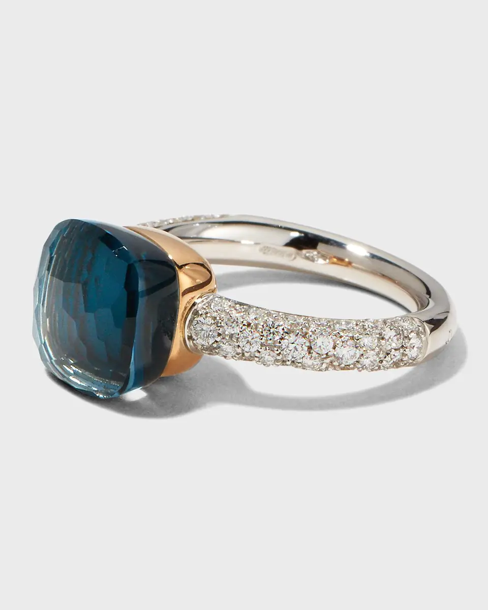 Pomellato Nudo 18K Rose Gold Gemstone and Diamond Ring | Thumbnail 4 Pomellato Nudo 18K Rose Gold Gemstone and Diamond Ring | Thumbnail 4