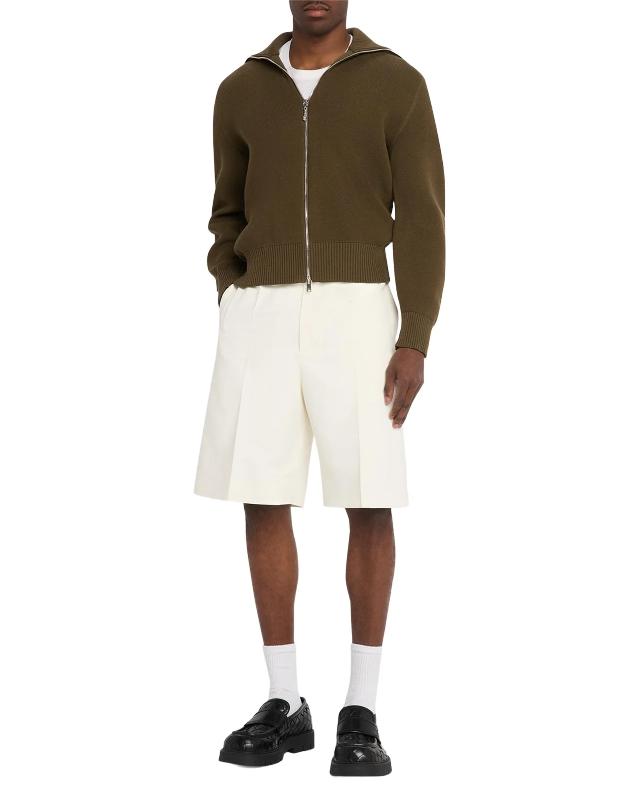 Men's Cotton and Silk-Blend Chino Shorts Men's Cotton and Silk-Blend Chino Shorts