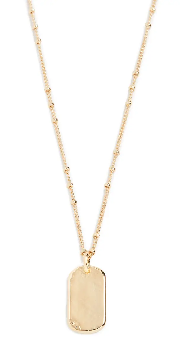 Gorjana Griffin Dog Tag Necklace