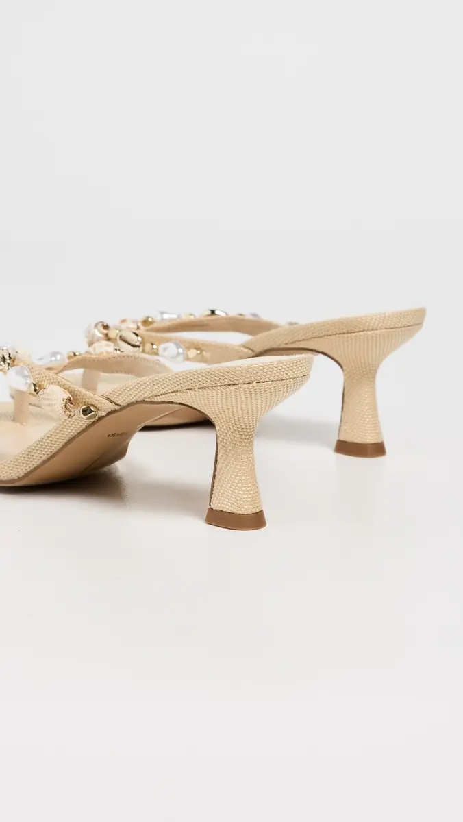 Dolce Vita Daksie Heeled Thong Sandals LT Natural Raffia | Thumbnail 4 Dolce Vita Daksie Heeled Thong Sandals LT Natural Raffia | Thumbnail 4