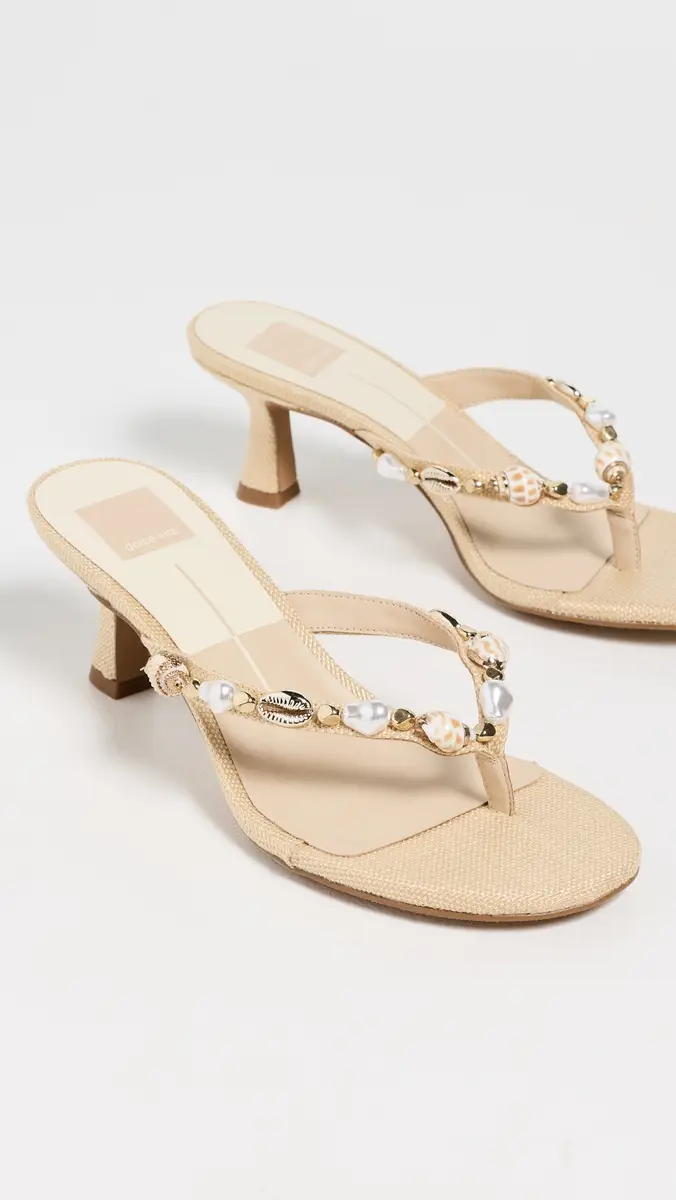 Dolce Vita Daksie Heeled Thong Sandals LT Natural Raffia | Thumbnail 5 Dolce Vita Daksie Heeled Thong Sandals LT Natural Raffia | Thumbnail 5