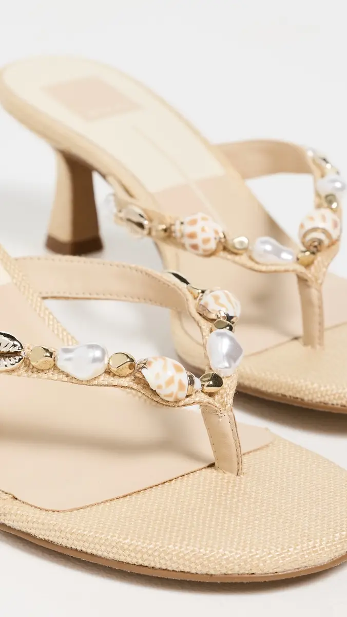 Dolce Vita Daksie Heeled Thong Sandals LT Natural Raffia | Thumbnail 6 Dolce Vita Daksie Heeled Thong Sandals LT Natural Raffia | Thumbnail 6