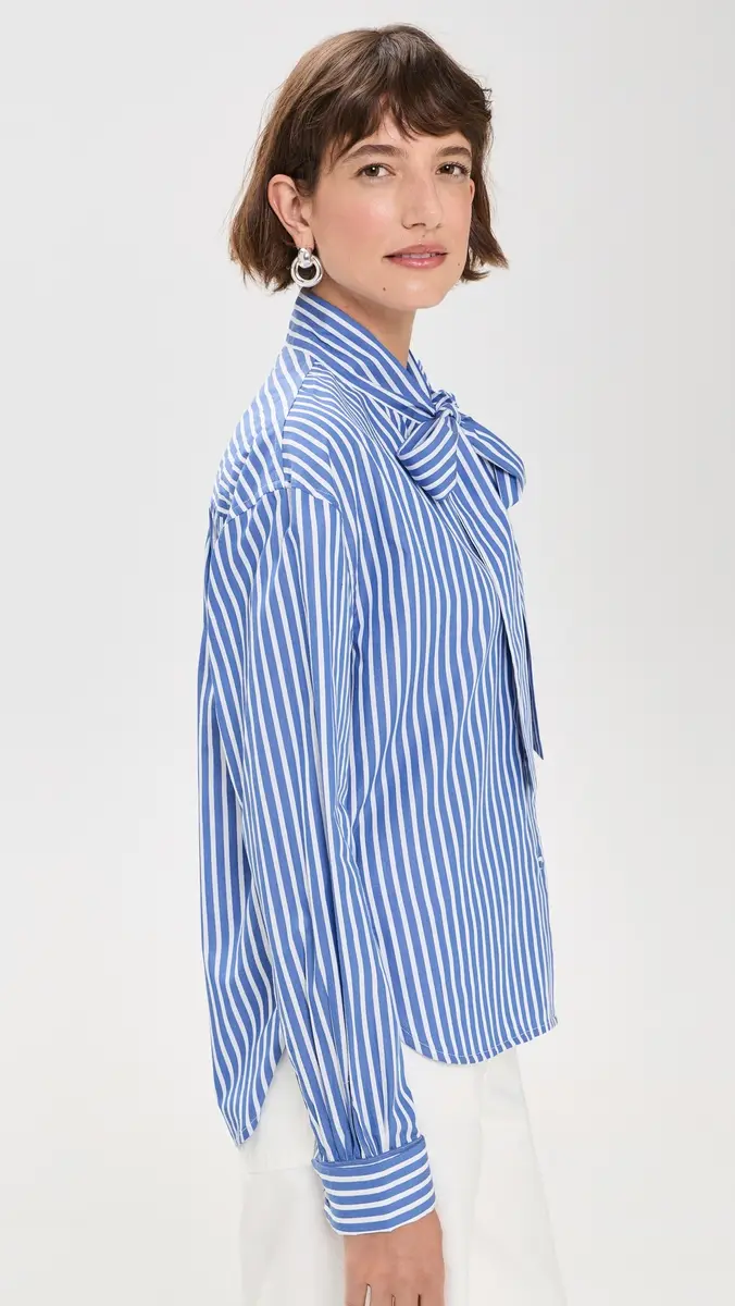 AKNVAS Flor One Rose Button Down Shirt Deep Blue | Thumbnail 4 AKNVAS Flor One Rose Button Down Shirt Deep Blue | Thumbnail 4