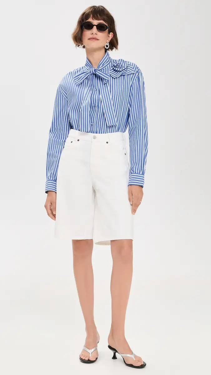 AKNVAS Flor One Rose Button Down Shirt Deep Blue | Thumbnail 5 AKNVAS Flor One Rose Button Down Shirt Deep Blue | Thumbnail 5