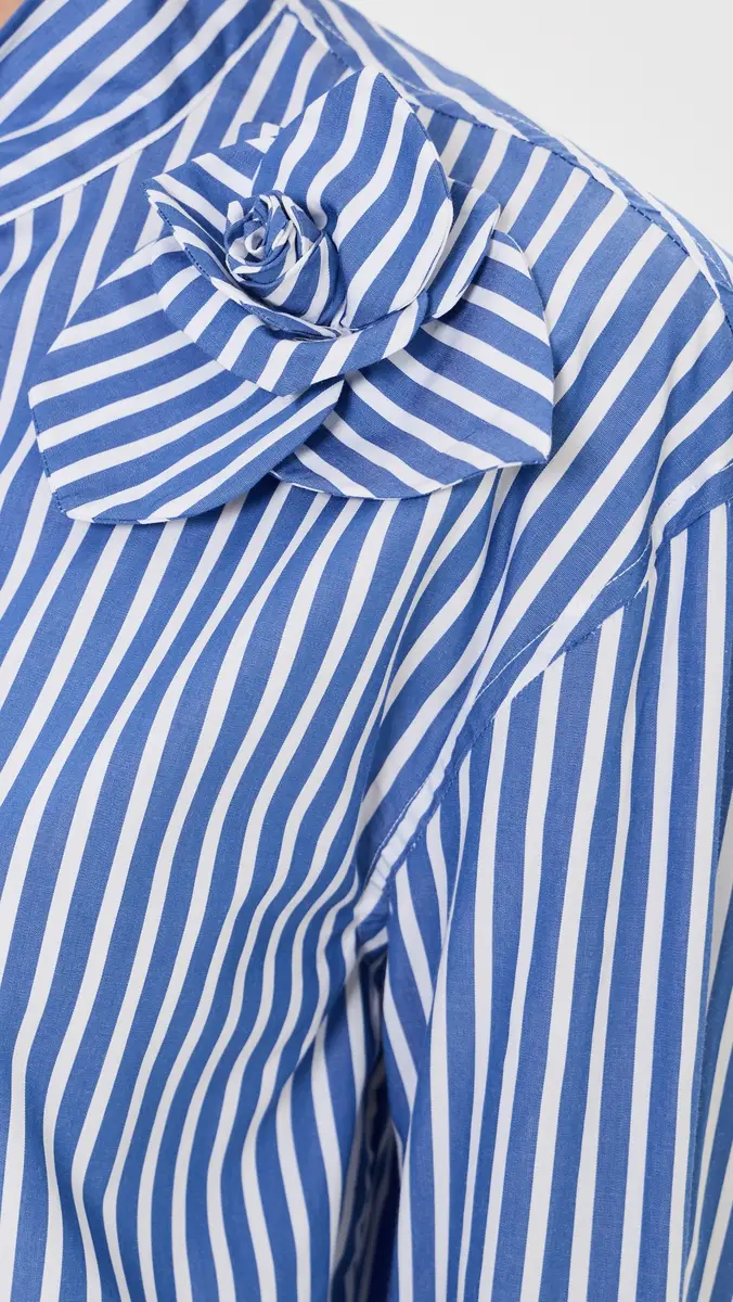 AKNVAS Flor One Rose Button Down Shirt Deep Blue | Thumbnail 6 AKNVAS Flor One Rose Button Down Shirt Deep Blue | Thumbnail 6