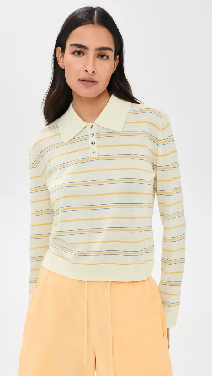 Leset James Stripe Polo oleil Stripe | Thumbnail 2 Leset James Stripe Polo oleil Stripe | Thumbnail 2
