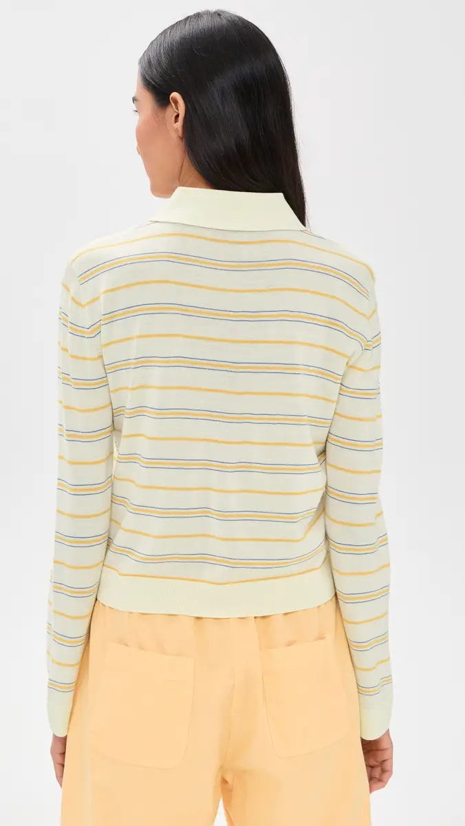 Leset James Stripe Polo oleil Stripe | Thumbnail 3 Leset James Stripe Polo oleil Stripe | Thumbnail 3