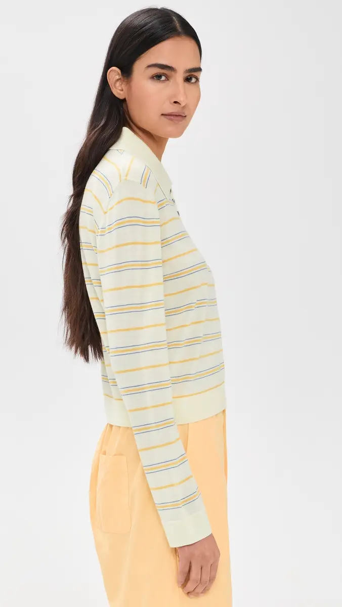 Leset James Stripe Polo oleil Stripe | Thumbnail 4 Leset James Stripe Polo oleil Stripe | Thumbnail 4