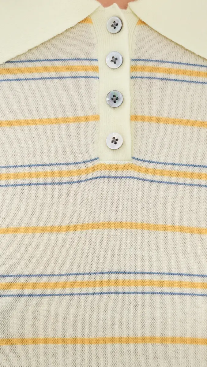 Leset James Stripe Polo oleil Stripe | Thumbnail 6 Leset James Stripe Polo oleil Stripe | Thumbnail 6
