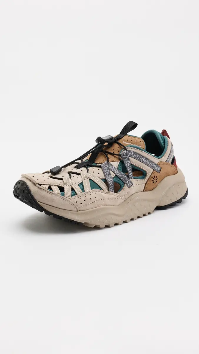 Flower Mountain Kazana Uni Cow Velour Sneakers Beige | Thumbnail 2