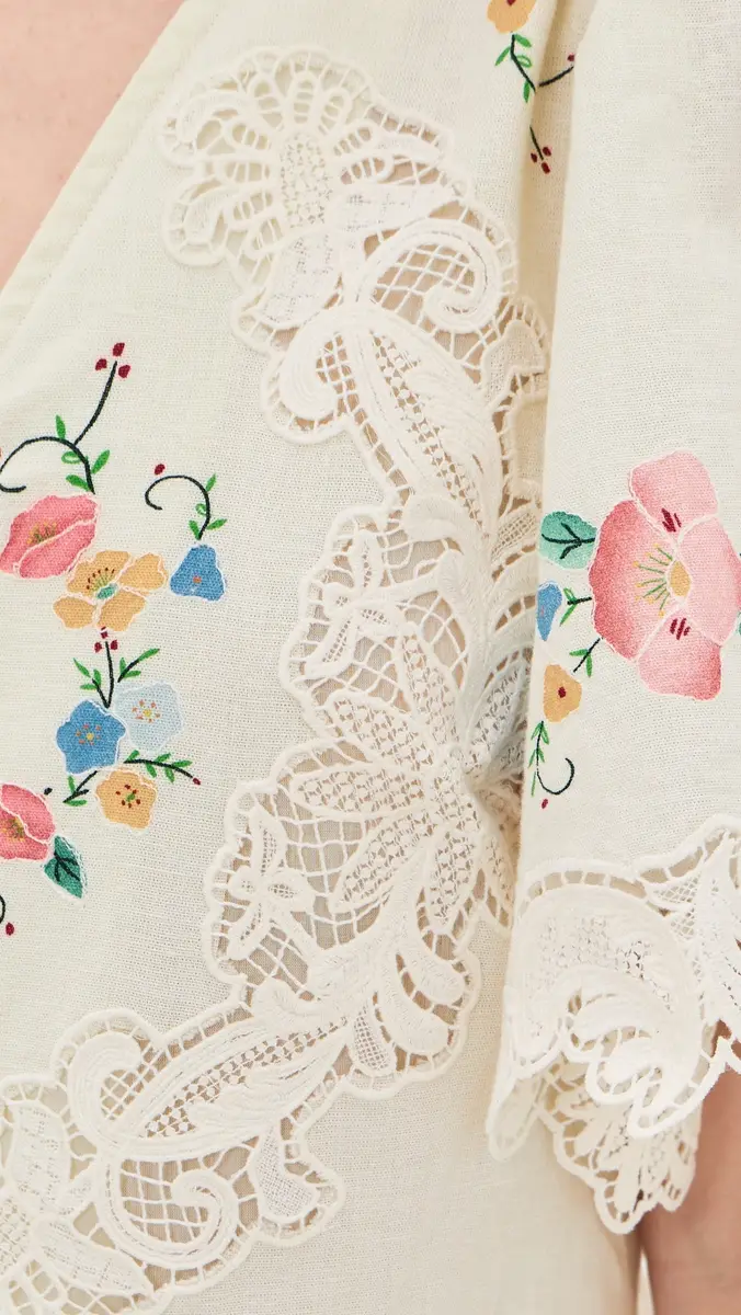 Sea Astrid Embroidery Short Sleeve Midi Dress ulti | Thumbnail 6 Sea Astrid Embroidery Short Sleeve Midi Dress ulti | Thumbnail 6
